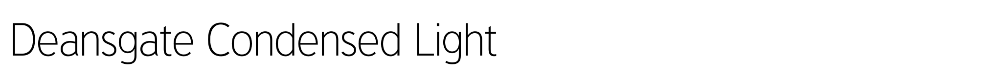 Deansgate Condensed Light image
